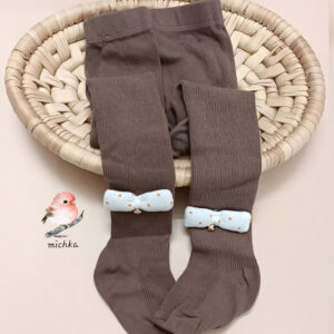 جوراب شلواری پاپیون خال خالی