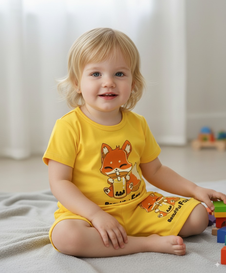 تیشرت شلوارک طرح روباه - Image 2